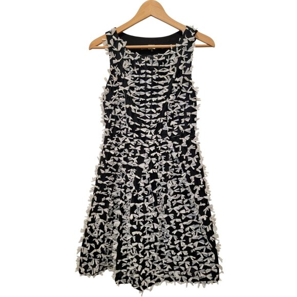 Eva Franco Dresses & Skirts - Anthropologie EVA FRANCO Festive Bow Black & White Sleeveless Dress Sz 2 MUSA